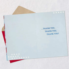 Thank You for Your Courage and Commitment Military Appreciation Card