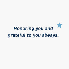 Proud and Grateful American Flag and Stars Thank-You Card