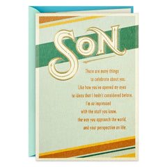 So Impressed By You Birthday Card for Son