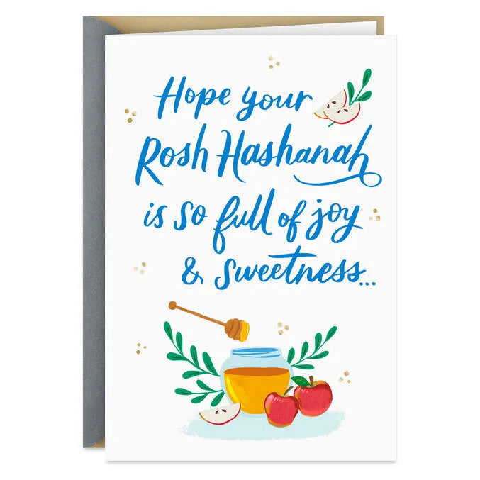Full of Joy and Sweetness Rosh Hashanah Card