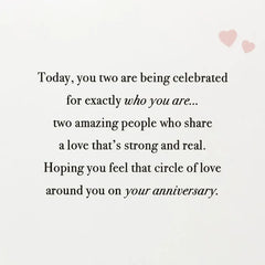 You Share a Love That's Strong and Real Anniversary Card
