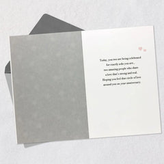 You Share a Love That's Strong and Real Anniversary Card