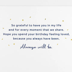 Grateful You're in My Life Birthday Card for Nephew