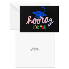 Assorted Bold and Iridescent Graduation Cards, Box of 36