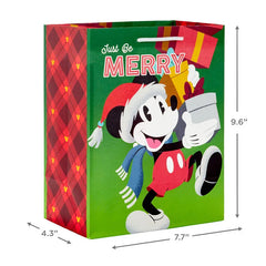 Disney Mickey and Minnie Christmas Gift Bags, Assorted Sizes and Designs