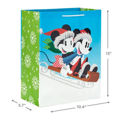 Disney Mickey and Minnie Christmas Gift Bags, Assorted Sizes and Designs