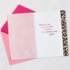 Putting Your Best Foot Forward Birthday Card