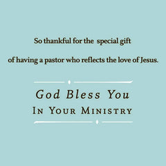God Has Blessed You Religious Clergy Appreciation Card for Pastor