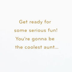 In Your Aunt Era New Baby Card
