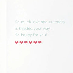 So Much Love and Cuteness New Baby Card