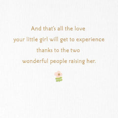 Sweetness and Love New Baby Girl Card