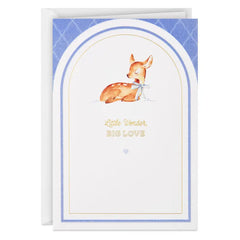 Little Wonder, Big Love New Baby Boy Card