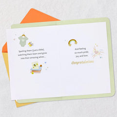So Much Pride, Love and Joy New Baby Card for Grandparents