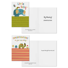 Baby Is Here Assorted Religious New Baby Cards, Box of 12