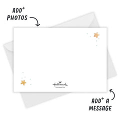 Baby Blocks Photo Collage Flat Birth Announcement