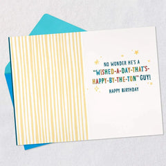 A Day That's Happy By the Ton Birthday Card for Godfather