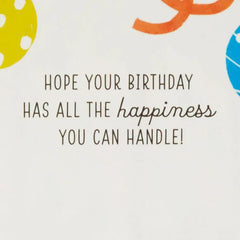 All the Happiness Snow Globe Musical 3D Birthday Card With Motion