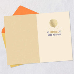 Grateful to Work With You Birthday Card