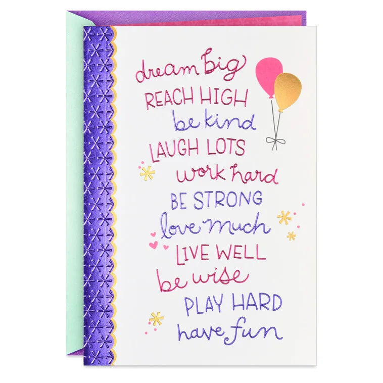 Dream Big Birthday Card