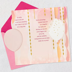 Raising You Was One of My Biggest Joys Birthday Card for Daughter