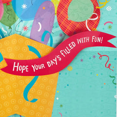 16" Fun Balloons Pop-Up Jumbo Birthday Card