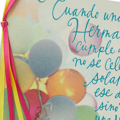 Lifetime of Memories Spanish-Language Birthday Card for Sister