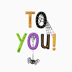 Bats, Spiders and Bones Halloween Card
