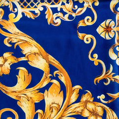 Sylvia Mollie Be Bold Blue and Gold Fashion Scarf