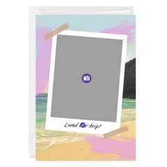 Beach Scene Instant-Photo Frame Blank Custom Card