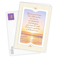 Seaside Sunrise Religious Custom Support Card