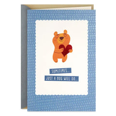 Hugs, Prayers and Love Religious Encouragement Card