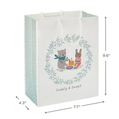 9.6" Bear and Bunny Medium Gift Bag