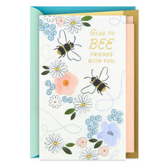 Glad to Bee Friends With You Friendship Card