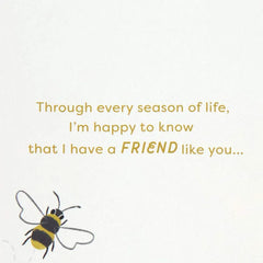 Glad to Bee Friends With You Friendship Card