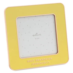 Best Grandkids Yellow Enamel Picture Frame, 4x4
