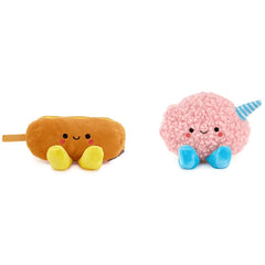 Better Together Corn Dog and Cotton Candy Magnetic Plush Pair, 3"
