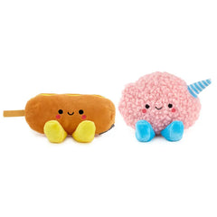 Better Together Corn Dog and Cotton Candy Magnetic Plush Pair, 3"