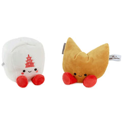 Better Together Takeout Box and Fortune Cookie Magnetic Plush Pair, 5"