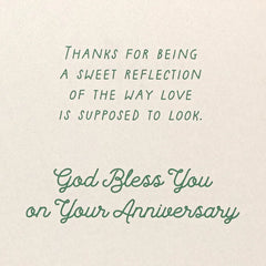 You Two Are a Reflection of Love Religious Anniversary Card