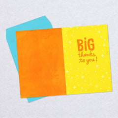 16" Big Thanks Jumbo Thank-You Card