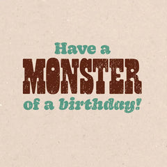 Bigfoot Funny Musical Birthday Card