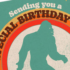 Bigfoot Funny Musical Birthday Card