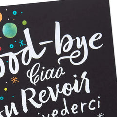 You'll Be Missed in Any Language Goodbye Card