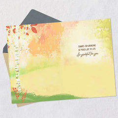 Love Everything About You Thanksgiving Card for Daughter