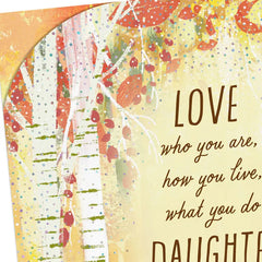 Love Everything About You Thanksgiving Card for Daughter