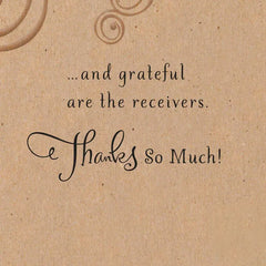 Blessed and Grateful Religious Thank-You Card