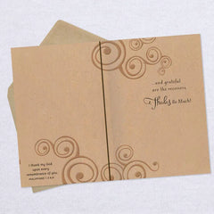 Blessed and Grateful Religious Thank-You Card