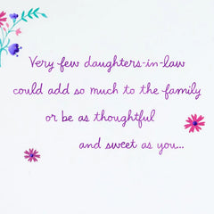 You Add So Much to Our Family Birthday Card for Daughter-in-Law