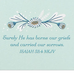 Praying for God's Comfort in Your Loss Religious Sympathy Card