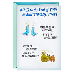 A Toast to the Two of You Anniversary Card